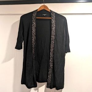Black and sequin shawl